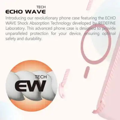 REDEFINE Echo Wave Ultimate Impact Protection Transparent Case for iPhone 16 Pro Max Redefine