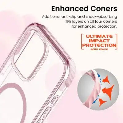 REDEFINE Echo Wave Ultimate Impact Protection Transparent Case for iPhone 16 Pro Max Redefine