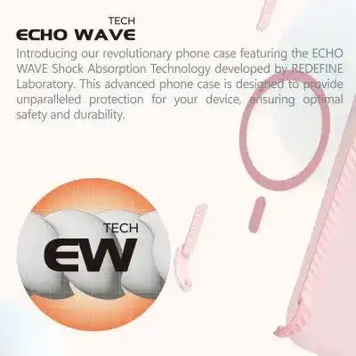 REDEFINE Echo Wave Ultimate Impact Protection Transparent Case for iPhone 16 Redefine