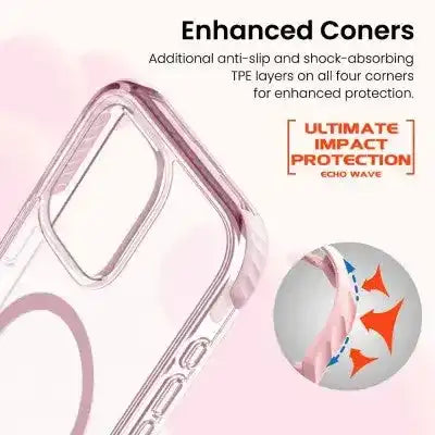 REDEFINE Echo Wave Ultimate Impact Protection Transparent Case for iPhone 16 Redefine