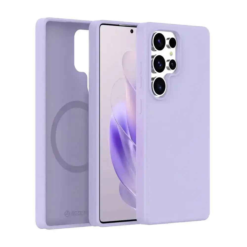 REDEFINE Liquid Silicone Case Cover with Magnetic Ring for Samsung Galaxy S25 Ultra