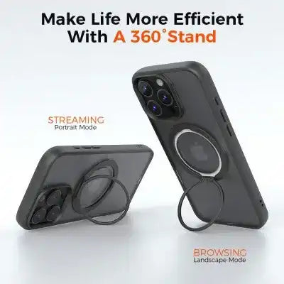 REDEFINE Multi-functional 360° Rotating Stand Case for iPhone 16 Pro Max Redefine