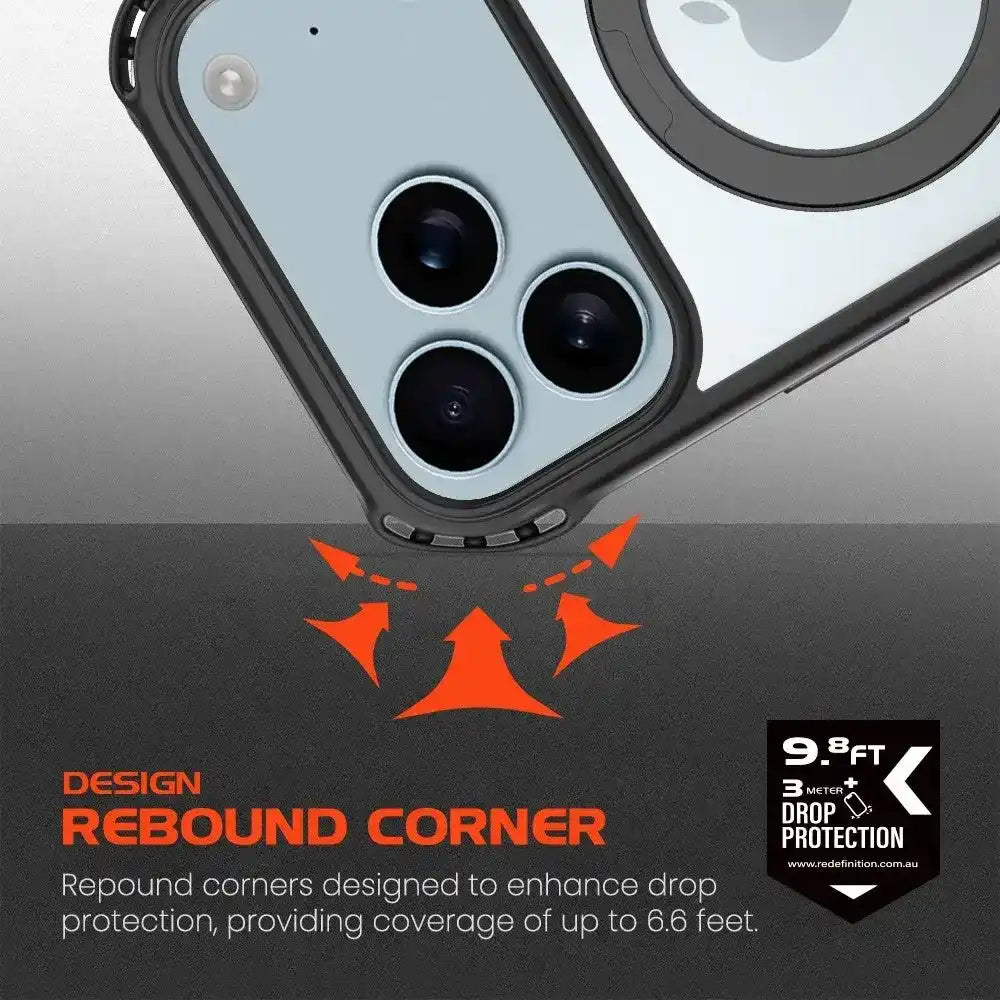 REDEFINE Rebound Drop Protection Case Cover With Magnetic Ring for iPhone 17 Pro Redefine