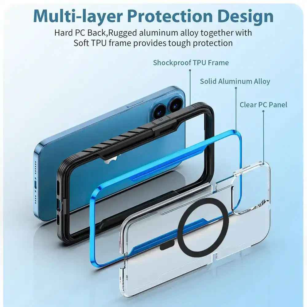REDEFINE Shield Shockproof Heavy Duty Armor Case Cover With Magnetic Ring for iPhone 17