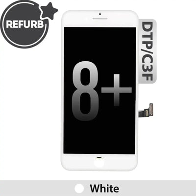 REFURB LCD Assembly for iPhone 8 Plus Screen Replacement (LG, DTP C3F)-White REFURB - OEM Refurbished