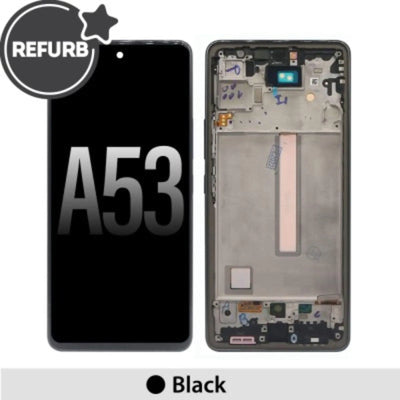 REFURB LCD Screen Repair for Samsung Galaxy A53 5G A536B with Frame - Black - MyMobile