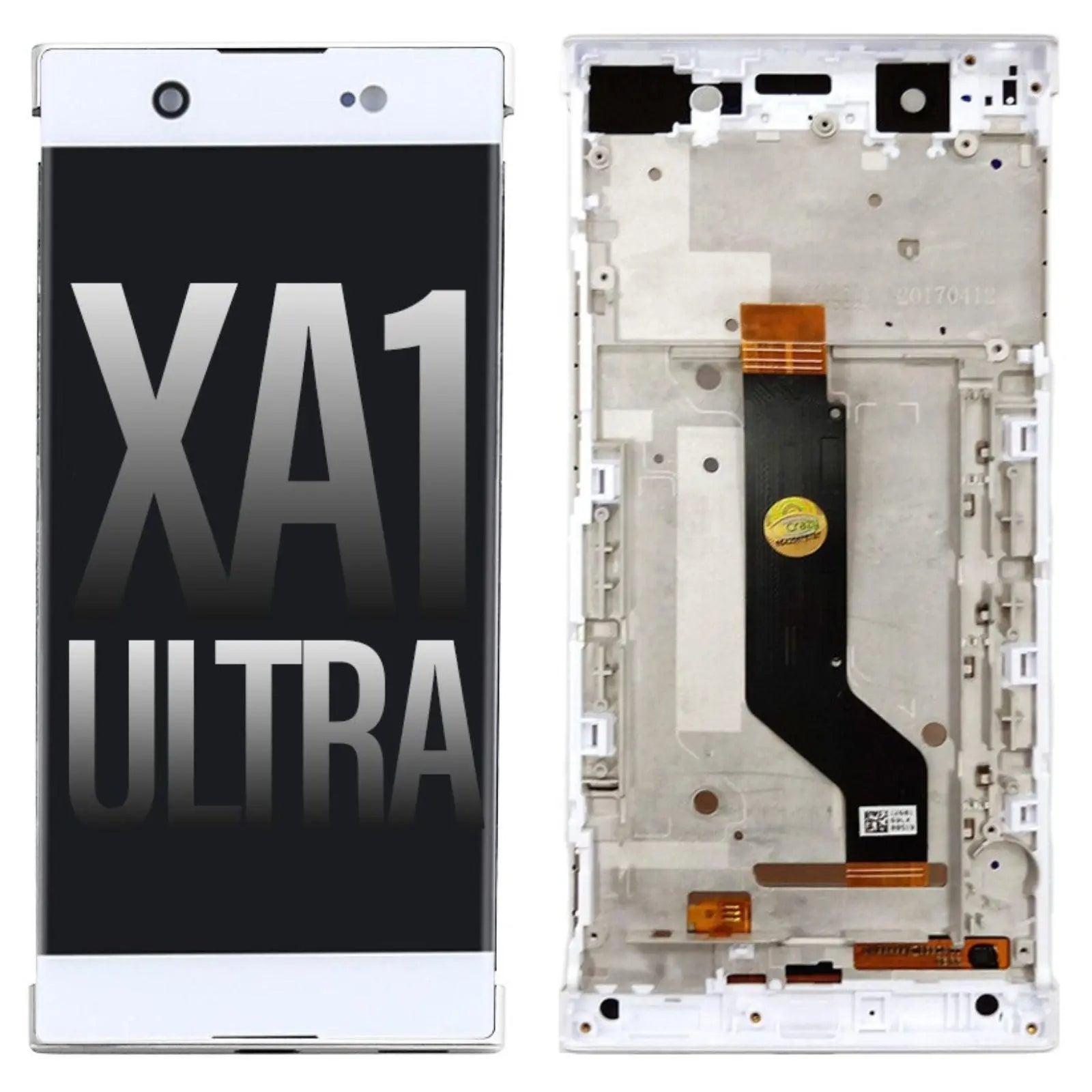 REFURB LCD Screen Repair for Sony Xperia XA1 Ultra with Frame - White - MyMobile