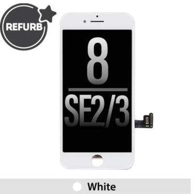 REFURB LCD Screen Repair for iPhone 8 SE (2020) SE (2022) - White - MyMobile