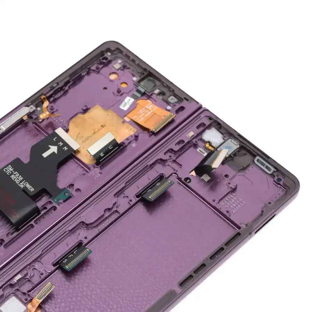 REFURB OLED Assembly Replacement with Frame for Samsung Galaxy Z Fold4 F936B-Burgundy