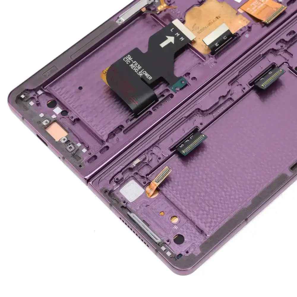 REFURB OLED Assembly Replacement with Frame for Samsung Galaxy Z Fold4 F936B-Burgundy