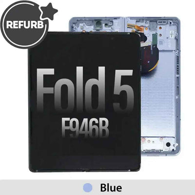 REFURB OLED Assembly Replacement with Frame for Samsung Galaxy Z Fold5 F946B-Blue