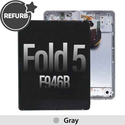REFURB OLED Assembly Replacement with Frame for Samsung Galaxy Z Fold5 F946B-Gray