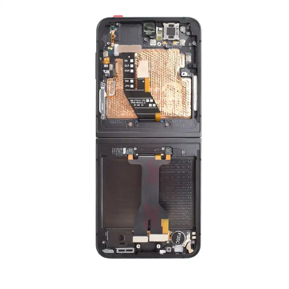 REFURB OLED Screen Replacement with Frame for Samsung Galaxy Z Flip6 5G F741B -Black REFURB - OEM Refurbished