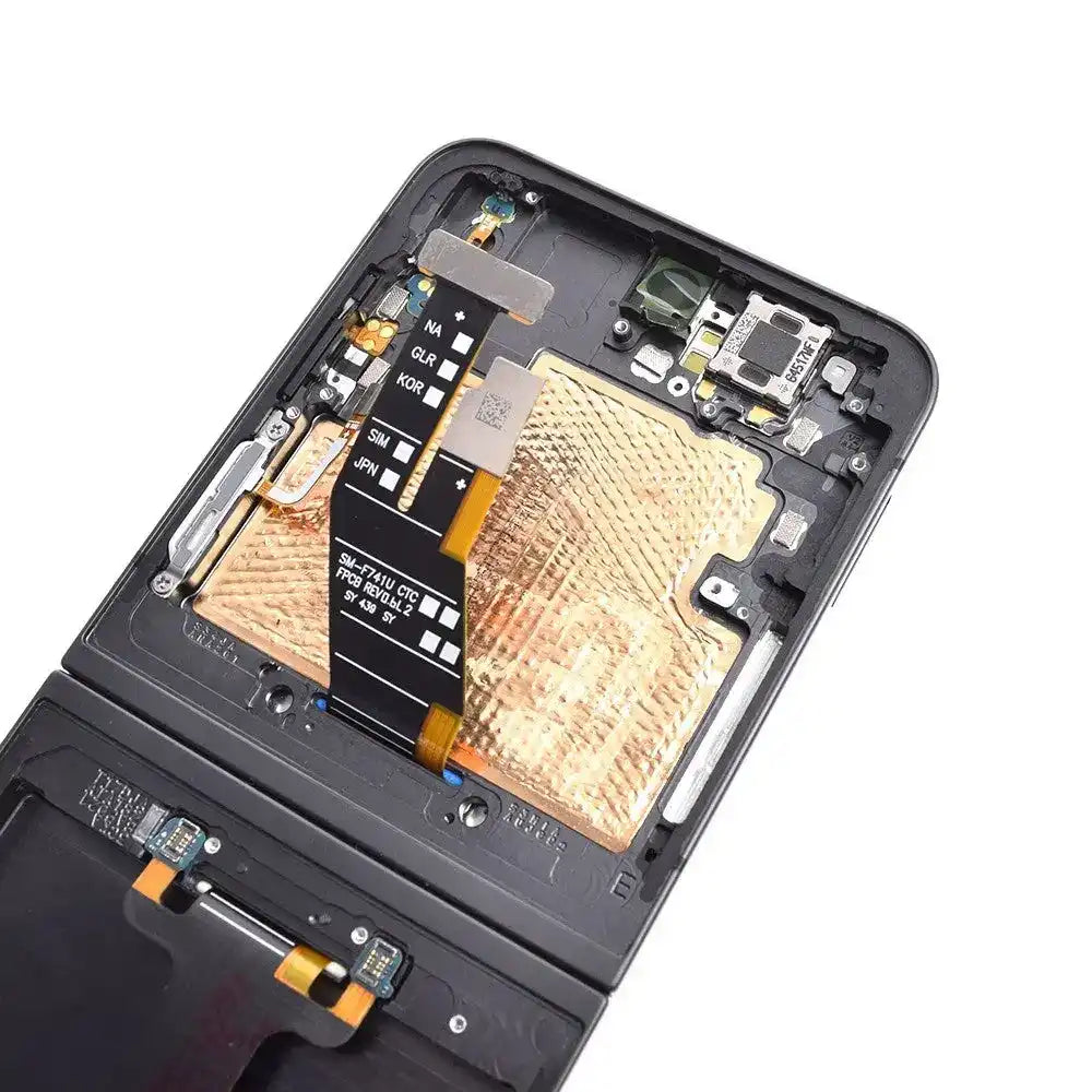 REFURB OLED Screen Replacement with Frame for Samsung Galaxy Z Flip6 5G F741B -Black REFURB - OEM Refurbished