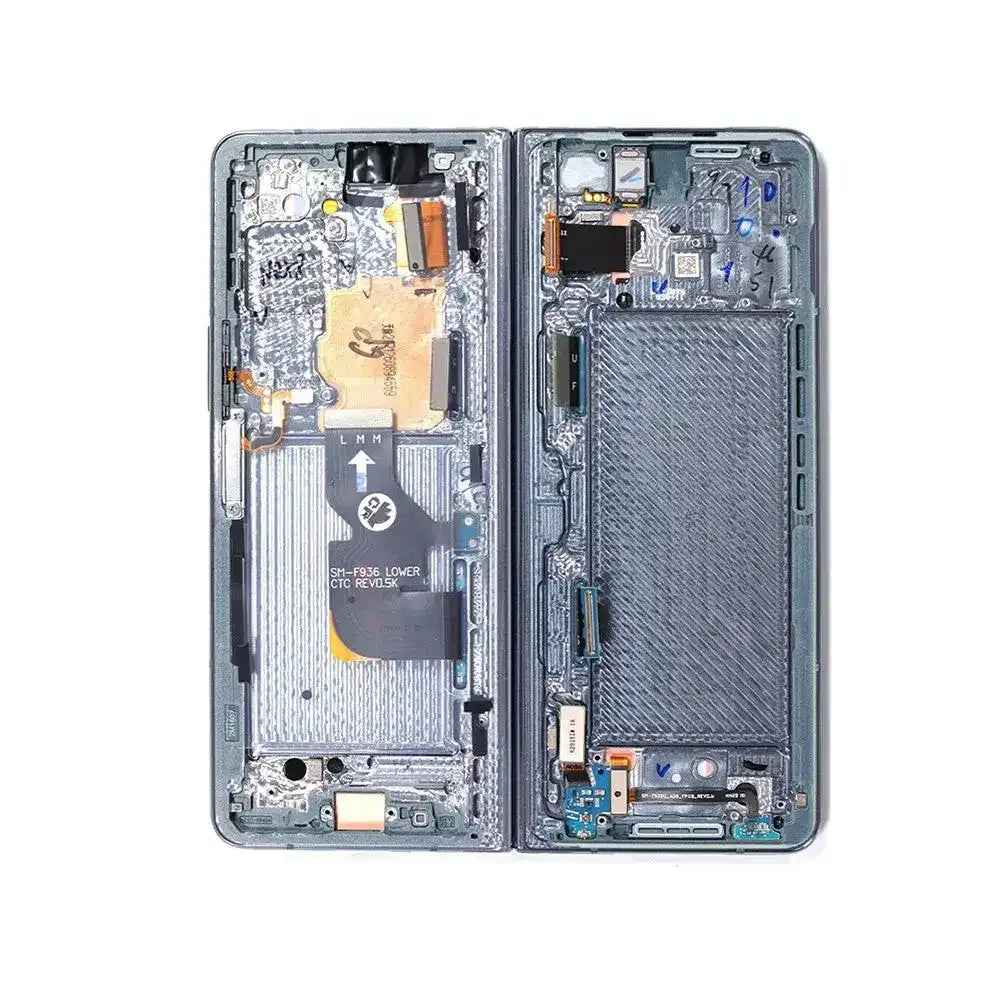 REFURB OLED Screen Replacement with Frame for Samsung Galaxy Z Fold4 5G F936B -Graygreen