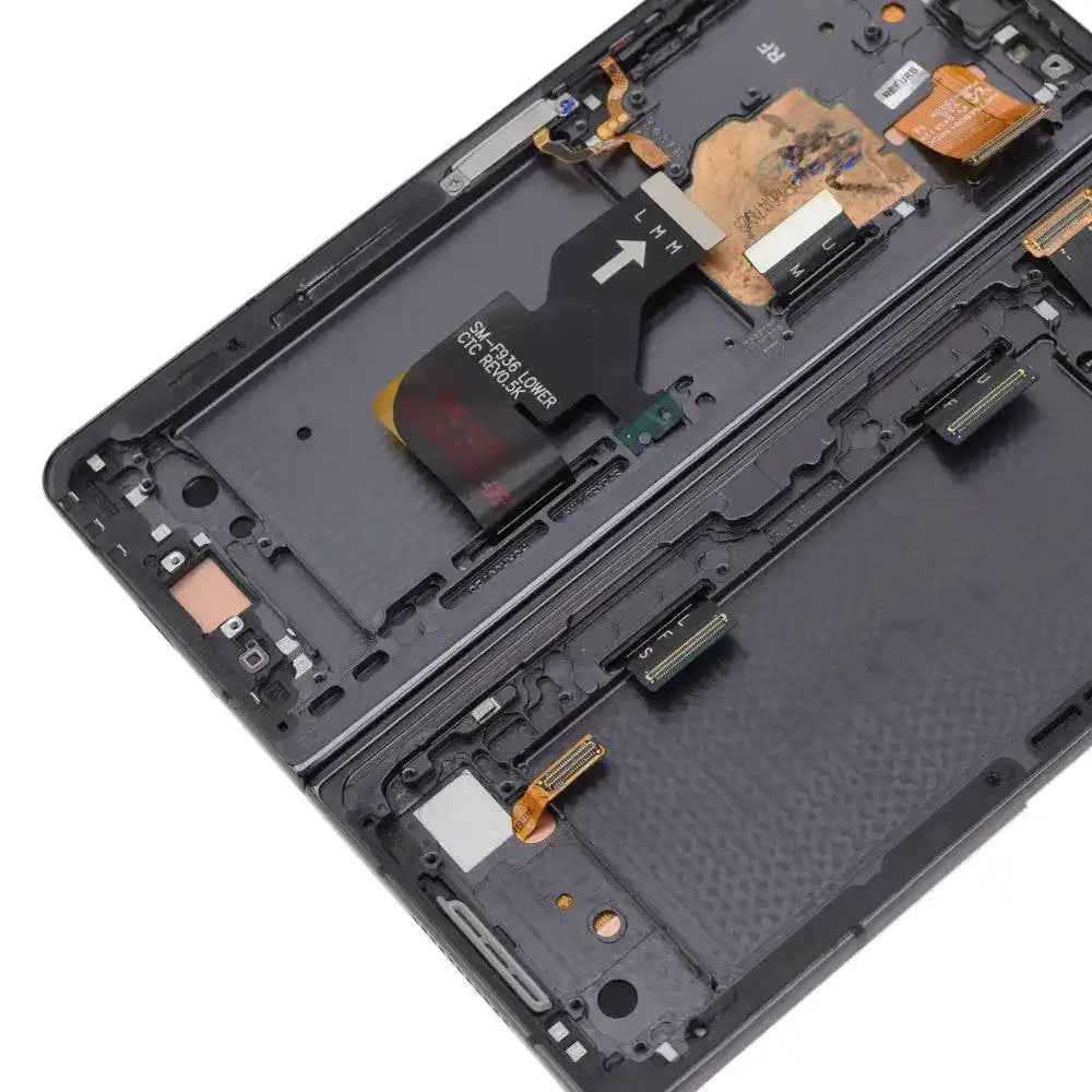 REFURB OLED Screen Replacement with Frame for Samsung Galaxy Z Fold4 5G F936B -Phantom Black