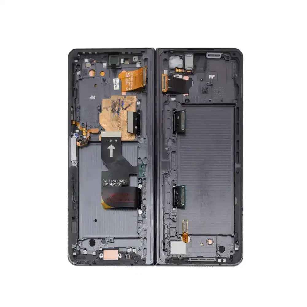 REFURB OLED Screen Replacement with Frame for Samsung Galaxy Z Fold4 5G F936B -Phantom Black