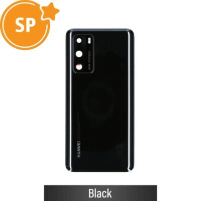 Rear Battery Cover For Huawei P40 02353MBJ (Service Pack)-Black SP - Service Pack OEM