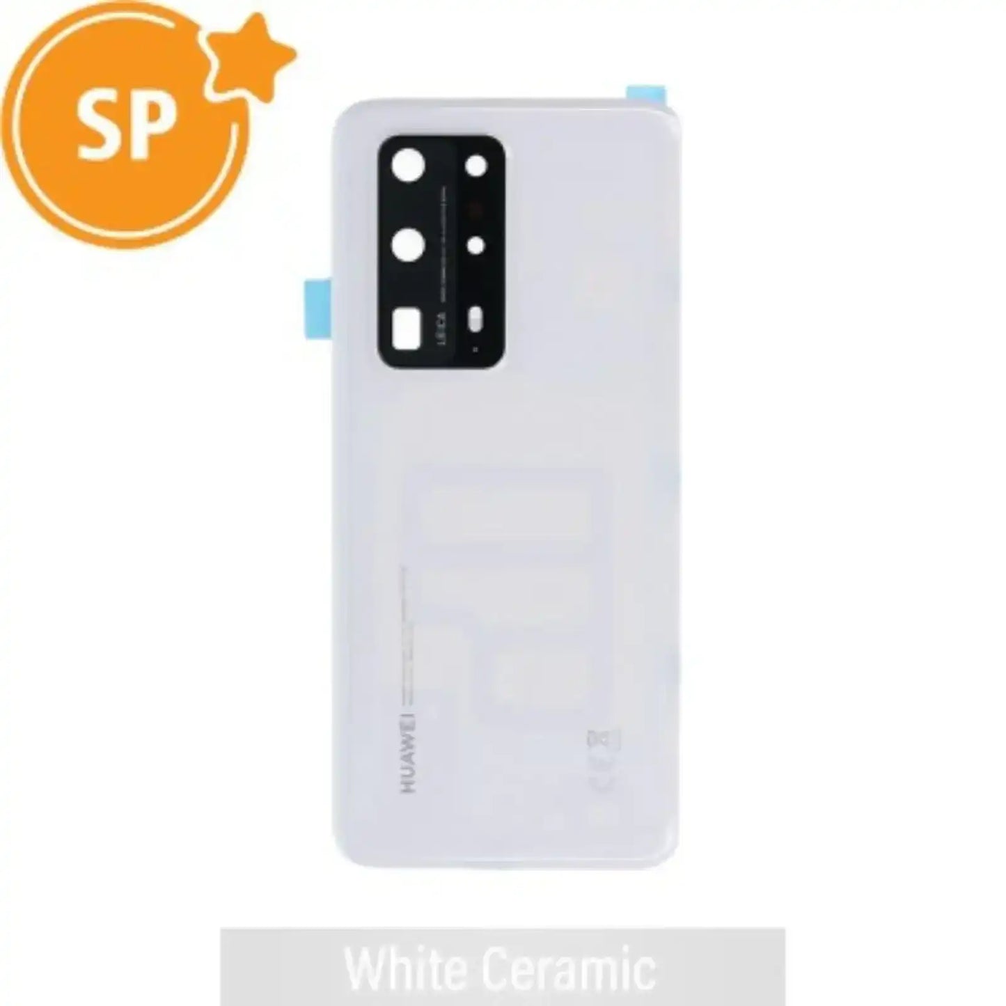 Rear Battery Cover For Huawei P40 Pro Plus 02353SKS (Service Pack)-White Ceramic SP - Service Pack OEM