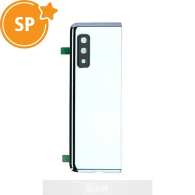 Rear Battery Cover For Samsung Galaxy Fold F900F GH82-19587A (Service Pack)-Silver SP - Service Pack OEM