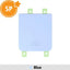 Rear Battery Cover For Samsung Galaxy Z Flip4 F721B GH82-29298D (Service Pack)-Blue SP - Service Pack OEM