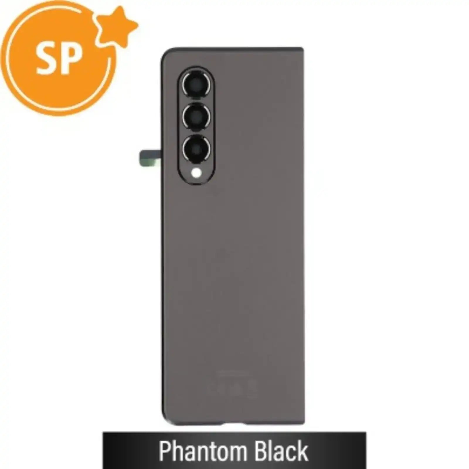 Rear Battery Cover For Samsung Galaxy Z Fold3 5G F926B GH82-26312A (Service Pack)-Phantom Black SP - Service Pack OEM