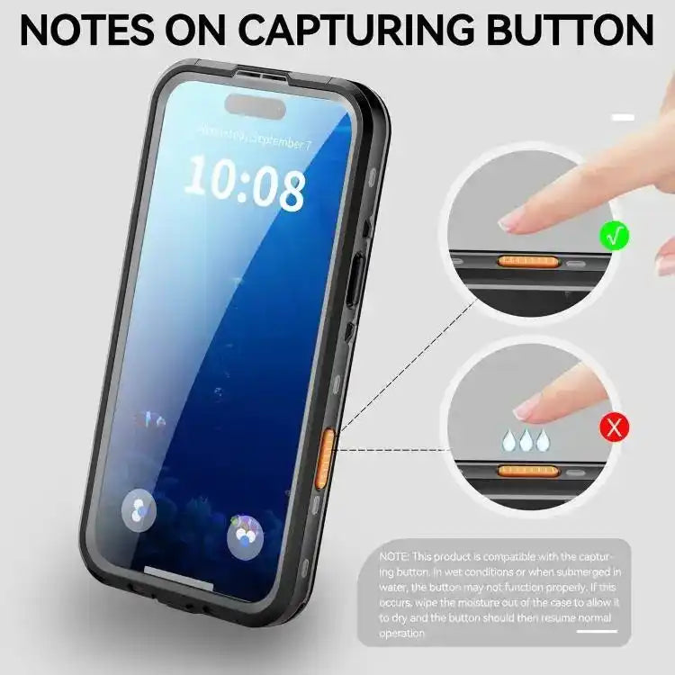 RedPepper Transparent Dot IP68 Waterproof Triple-proof MagSafe Phone Case RedPepper