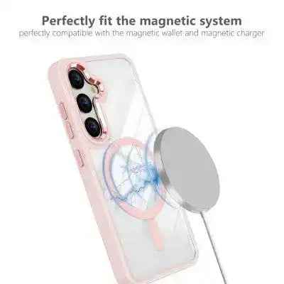 Redefine Metal Camera Lens Magnetic Transparent Magsafe Case for Samsung Galaxy S25