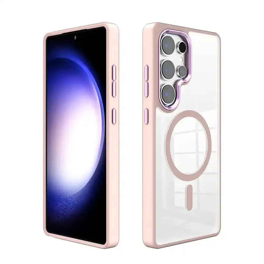 Redefine Metal Camera Lens Magnetic Transparent Magsafe Case for Samsung Galaxy S25 Ultra