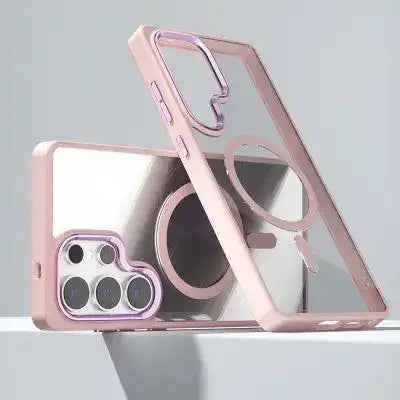 Redefine Metal Camera Lens Magnetic Transparent Magsafe Case for Samsung Galaxy S25 Ultra