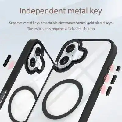 Redefine Metal Camera Lens Magnetic Transparent Magsafe Case for iPhone 16 Redefine