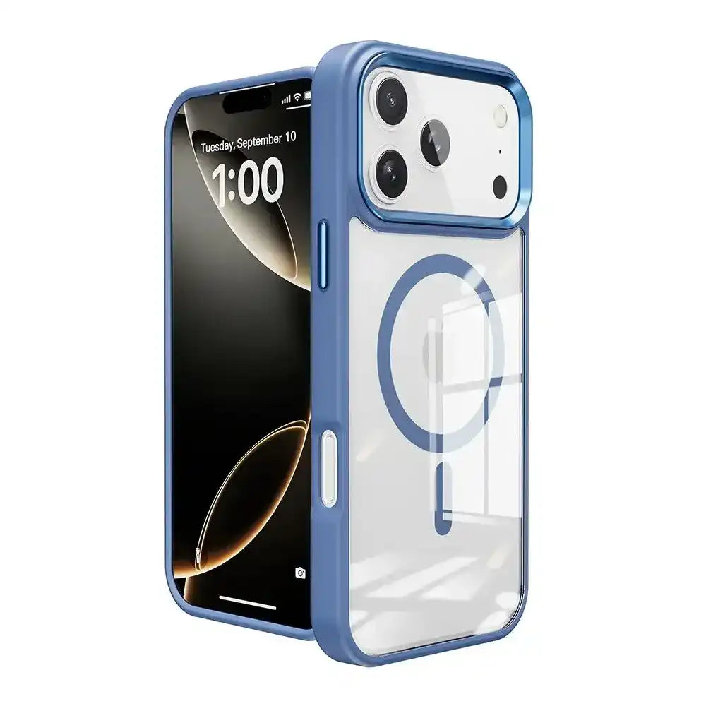Redefine Metal Camera Lens Transparent Case Cover With Magnetic Ring for iPhone 17 Pro Max Redefine
