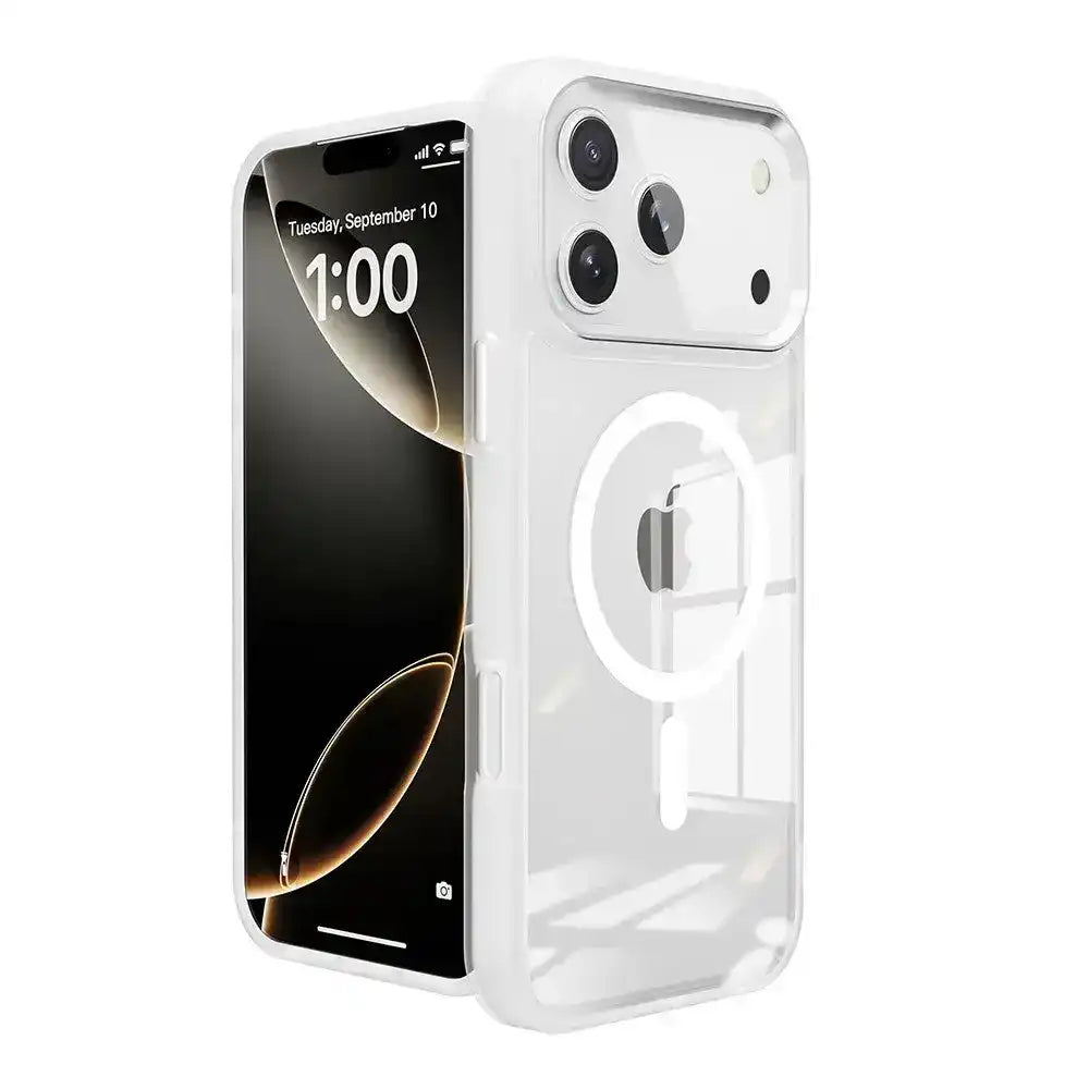 Redefine Metal Camera Lens Transparent Case Cover With Magnetic Ring for iPhone 17 Pro Max Redefine