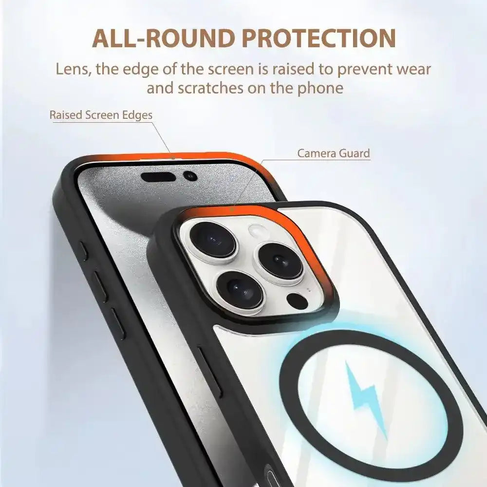 Redefine Metal Camera Lens Transparent Case Cover With Magnetic Ring for iPhone 17 Pro Max Redefine