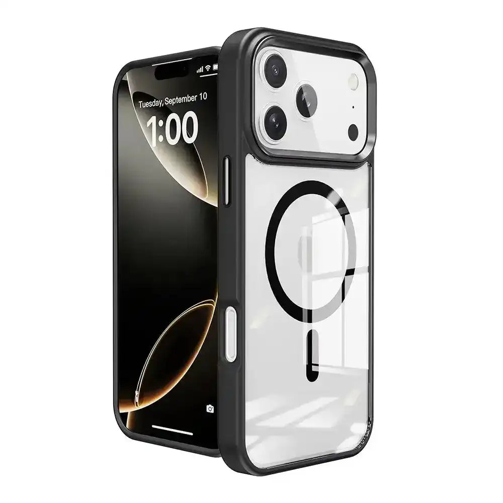 Redefine Metal Camera LensTransparent Case Cover With Magnetic Ring for iPhone 17 Air Redefine