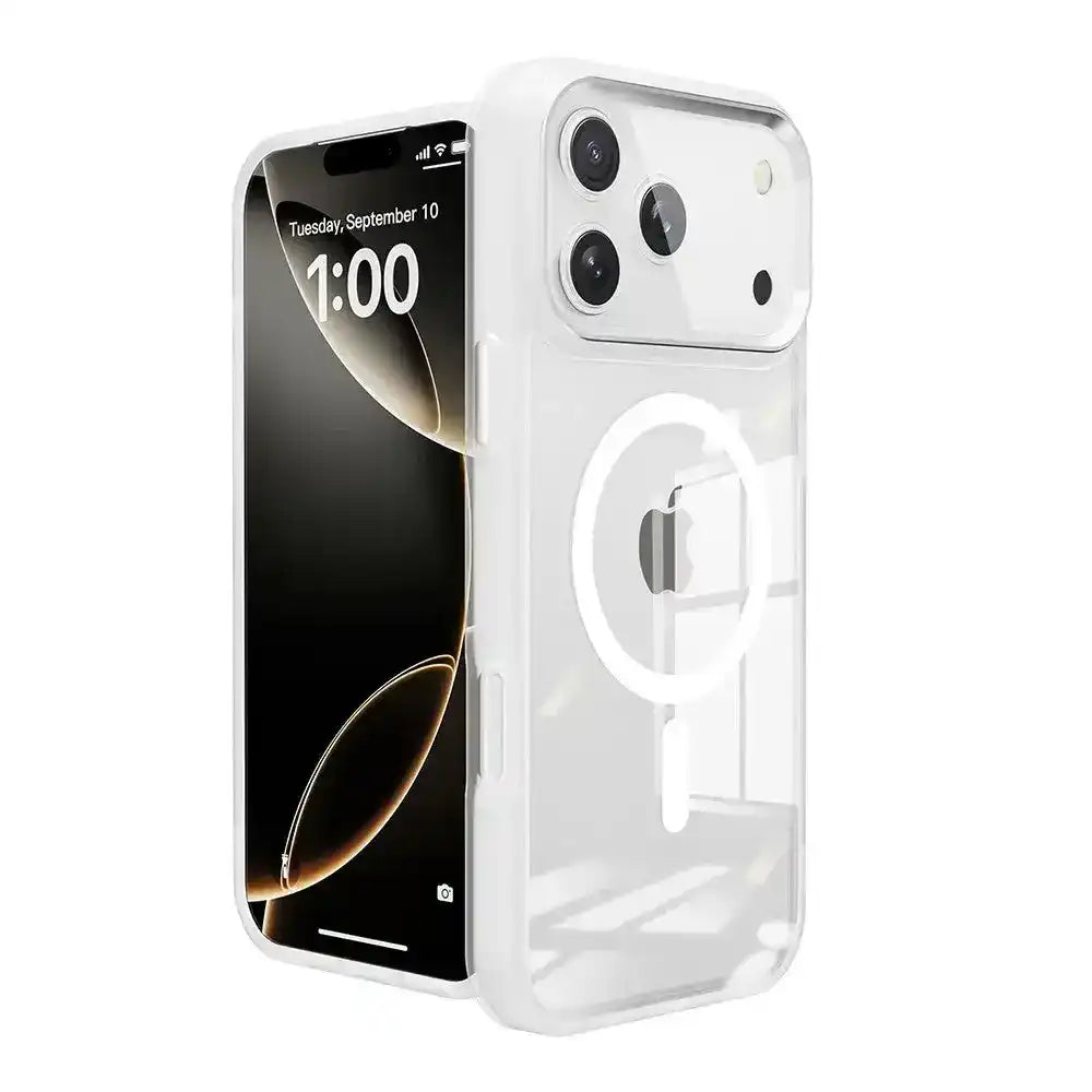 Redefine Metal Camera LensTransparent Case Cover With Magnetic Ring for iPhone 17 Air Redefine