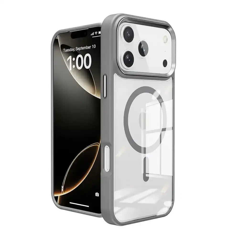 Redefine Metal Camera LensTransparent Case Cover With Magnetic Ring for iPhone 17 Pro Redefine