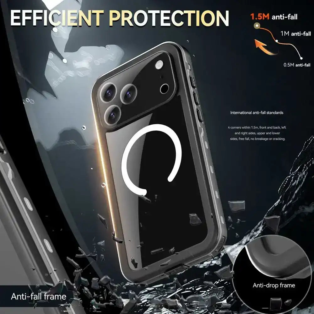 Redpepper Dot+ IP68 Waterproof Case Cover with Magnetic Ring for iPhone 17 Pro Redefine