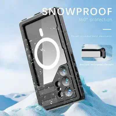 Redpepper Dot+ IP68 Waterproof Case with Magnetic Ring for Samsung Galaxy S25 Ultra
