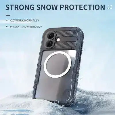 Redpepper Dot+ IP68 Waterproof Case with Magnetic Ring for iPhone 16 Magsafe Magnetic Ring