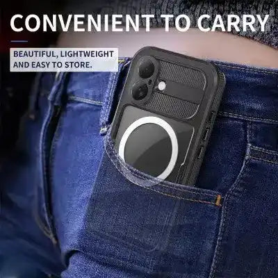 Redpepper Dot+ IP68 Waterproof Case with Magnetic Ring for iPhone 16 Magsafe Magnetic Ring