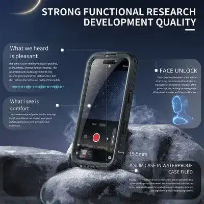 Redpepper Dot+ IP68 Waterproof Case with Magnetic Ring for iPhone 16 Magsafe Magnetic Ring