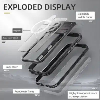 Redpepper Dot+ IP68 Waterproof Case with Magnetic Ring for iPhone 16 Plus Magsafe Redefine