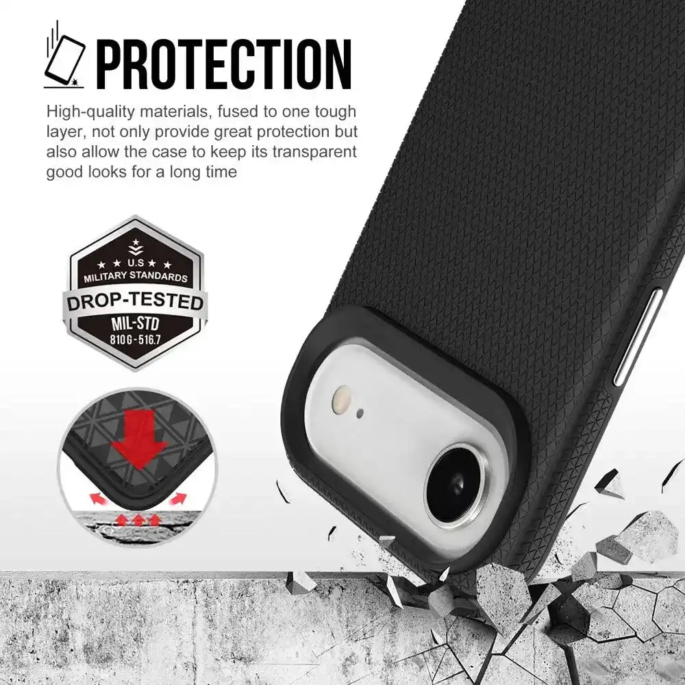 Rhinos Rugged Shockproof Case Cover With Magnetic Ring for iPhone 17 Air Shockproof
