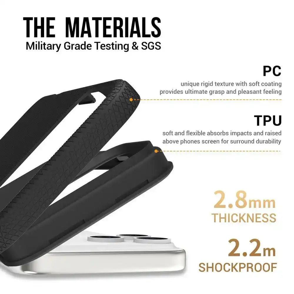 Rhinos Rugged Shockproof Case Cover With Magnetic Ring for iPhone 17 Pro Max Rhinos