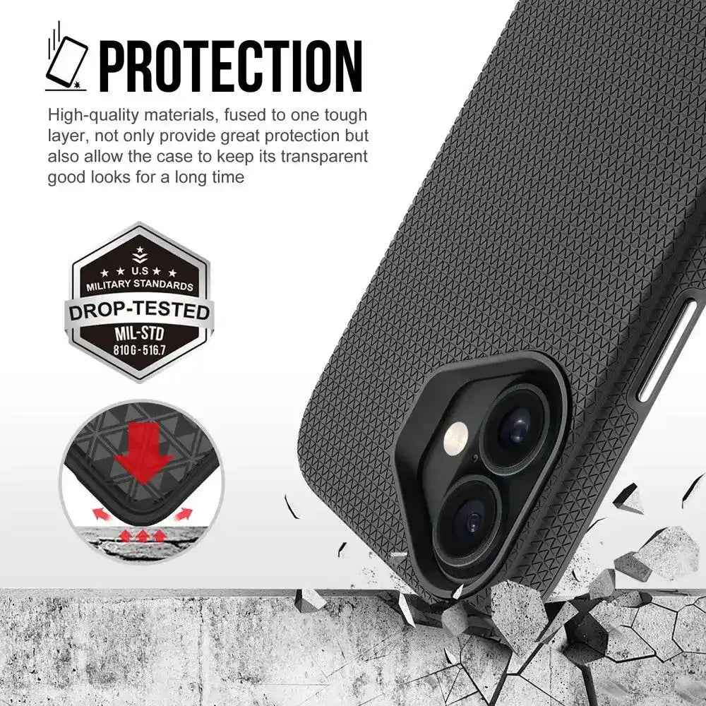 Rhinos Rugged Shockproof Case Cover With Magnetic Ring for iPhone 17 Rhinos