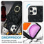 Rhombic Texture Card Bag Phone Case with Long Lanyard MyMobile