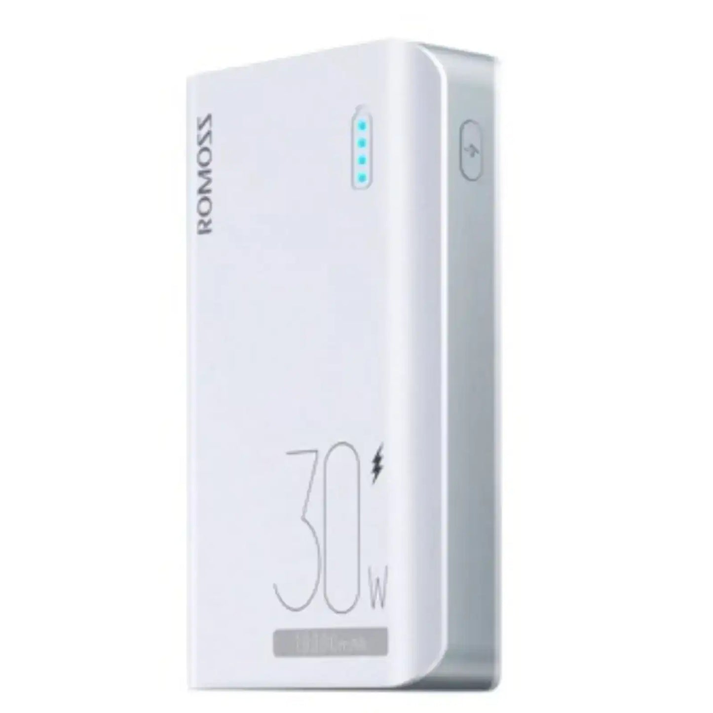 Romoss Sense4S Pro 30W 10000mAh Powe Bank Two-way Fast Charging Power Bank Type-C 3 Input 3 Output-White romoss