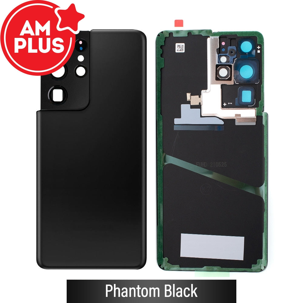 AMPLUS Rear Cover Glass For Samsung Galaxy S21 Ultra G998 (Improved Quality)