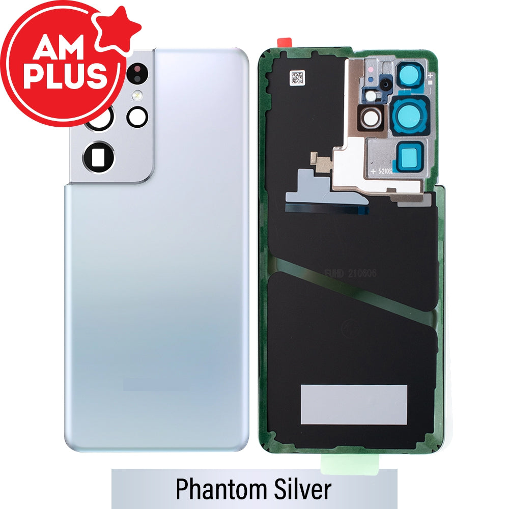 AMPLUS Rear Cover Glass For Samsung Galaxy S21 Ultra G998 (Improved Quality)